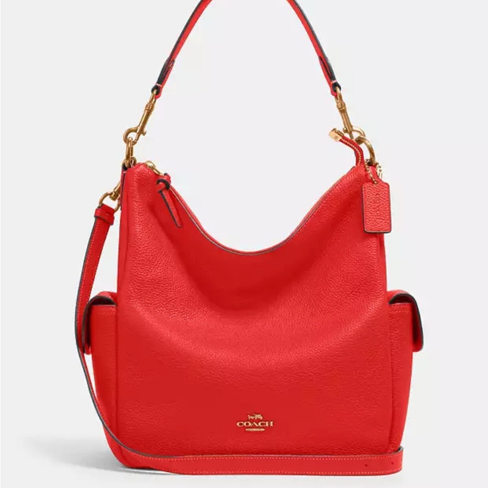 Coach Red Leather Women's Bag